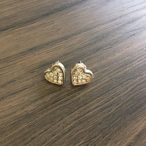 🛍 Heart Diamond Pave' Earrings